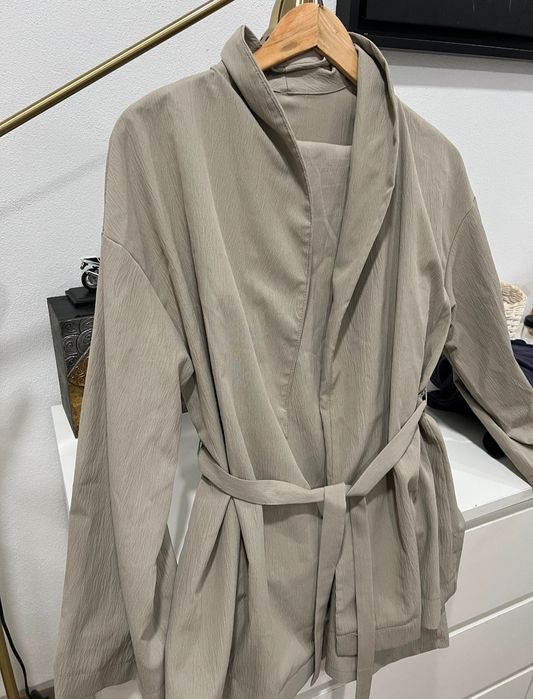 Conjunto camisola e casaco