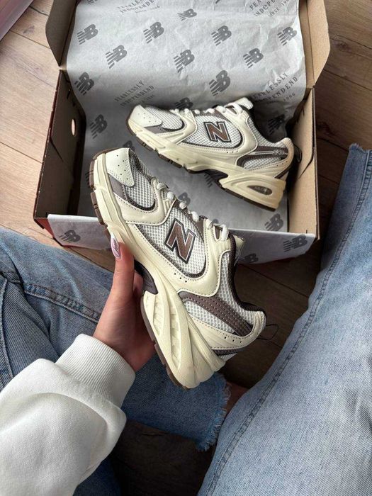 !SALE! New Balance 530 Milk Brown Premium 36 37 38 39 40 41 42 43 44 45 літні сітка