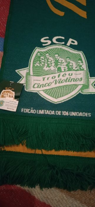 Cachecol SCP troféu cinco violinos 2012. 106 anos do SCP