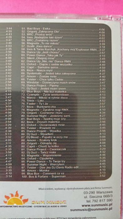 100 Mp3 Hits Disco polo play Dj Kelvin płyta CD dance Unikat!