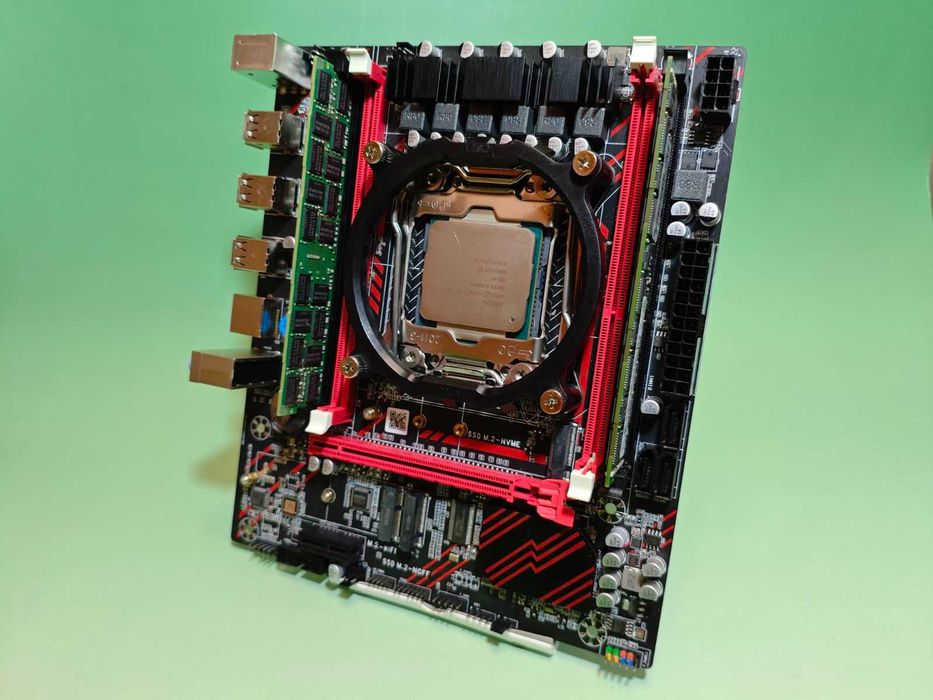 Комплект Soyo X99 D3 2011-3 + Intel Xeon E5-2673 v3 2.4-3.1 GHz (12 ядер/24 потоки, 105W) + 16GB (2x8GB) DDR3 1866(1333) Samsung ECC Reg