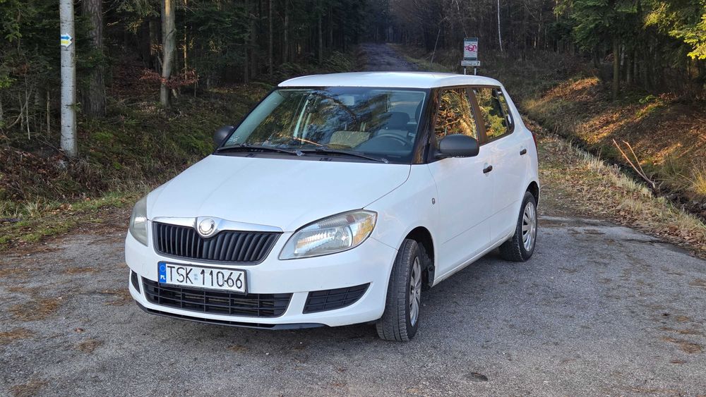 Skoda Fabia 2 II 2010 1.6 TDI diesel biała lift