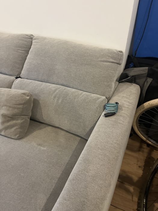 Sofa Cizento Grande Usado