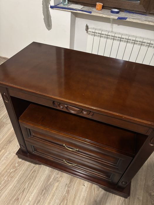 Komoda drewniana, ława ZESTAW