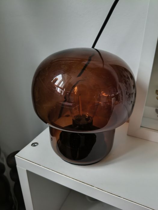 Lampka grzybek brązowa na baterie
