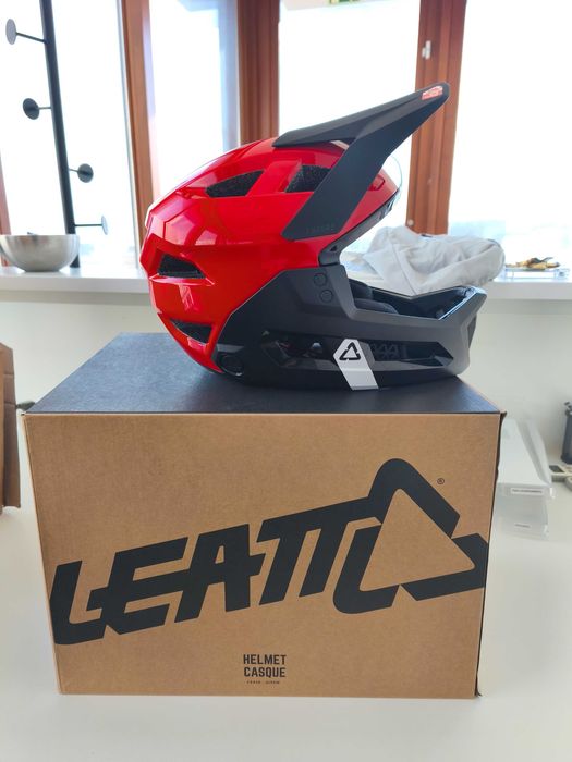 Capacete MTB Integral Infantil Enduro 2.0 Queixeira Removível Verm. XS