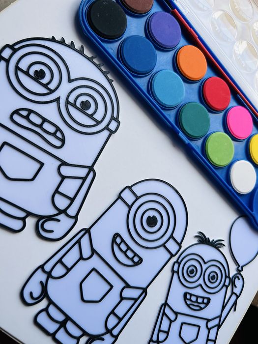 Kit de Colorir Infantil - Minions (Kit Festa)