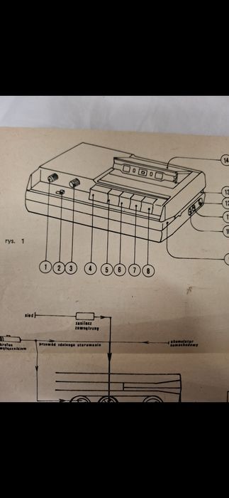 Schemat magnetofonu B 303 prl