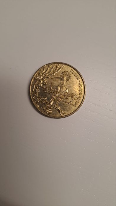 Moneta Dudek Upupa epops 2 zł 2000 rok