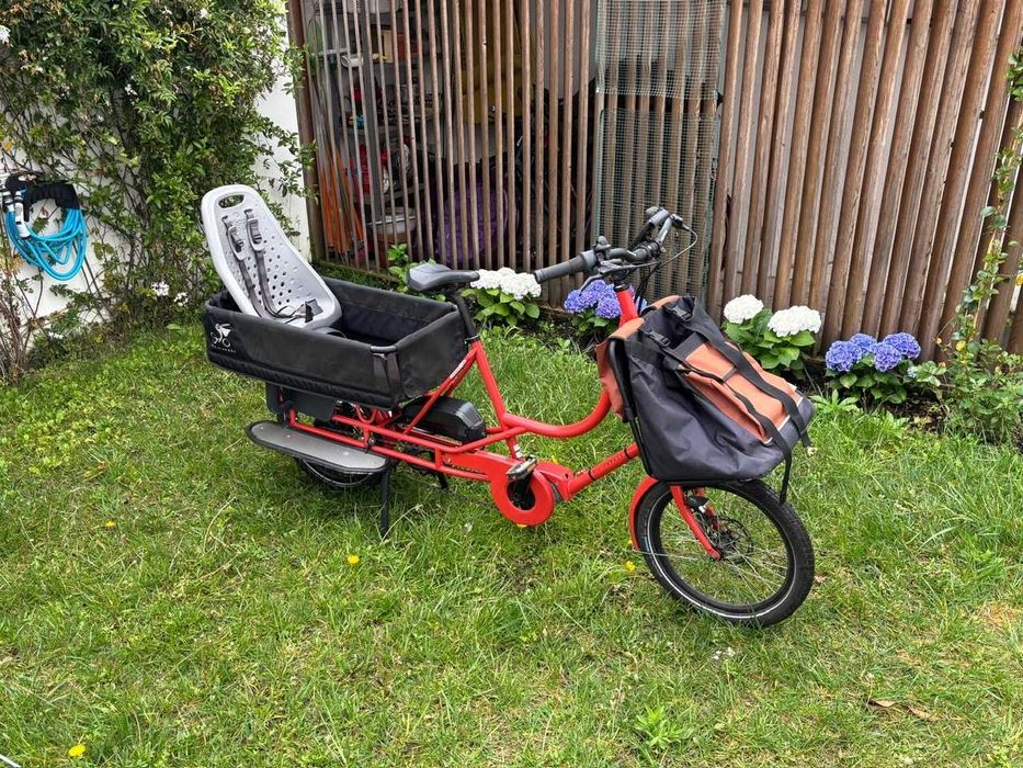 Bicicapace Justlong bicicleta elétrica de carga em muito bom estado