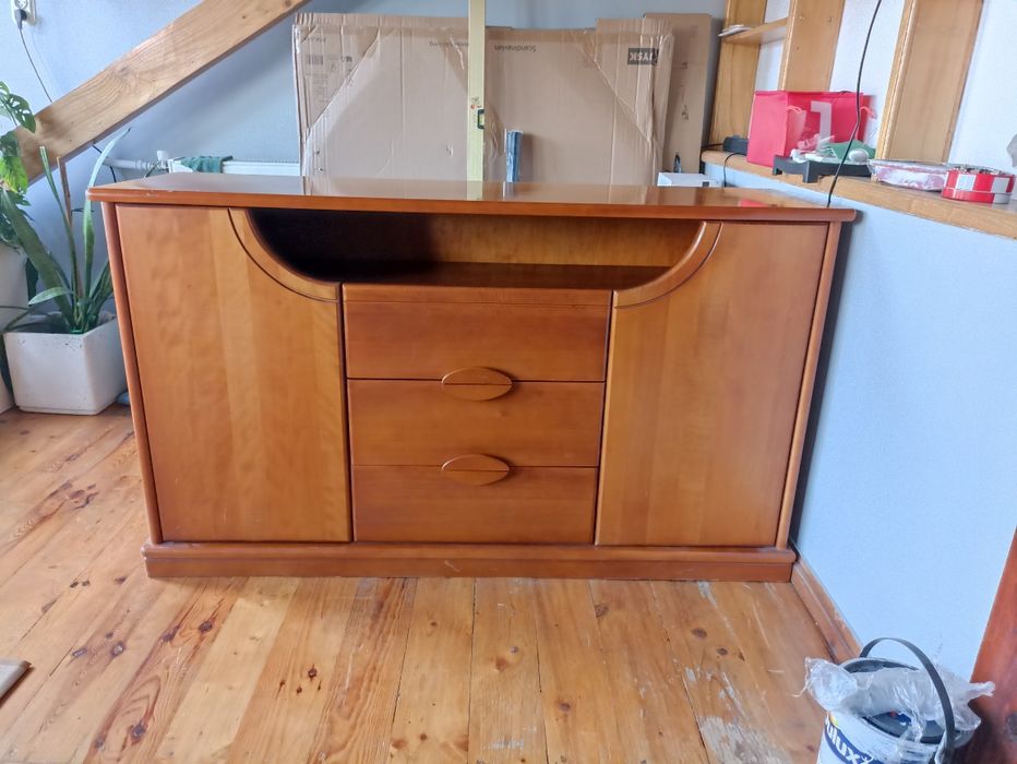 Komoda kredens lite drewno buk