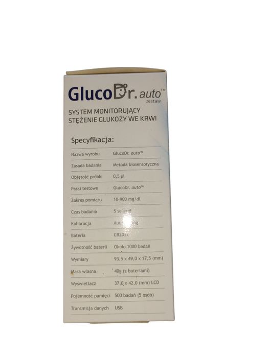 GLUCO System monitorujący stężenie glukozy we krwi