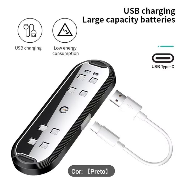 Luzes led para iluminação por baixo da porta do carro,  ou outro sitio qualquer