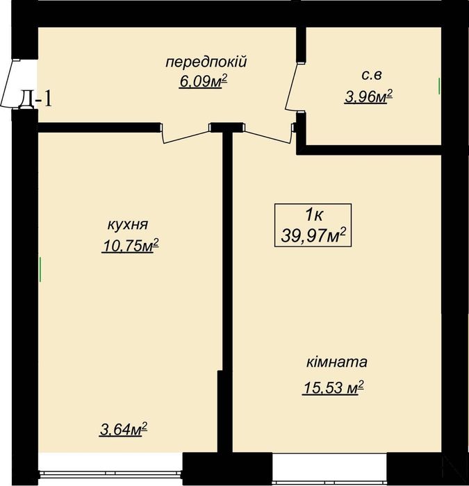 Продам квартиру 40м2/поверх на вибір