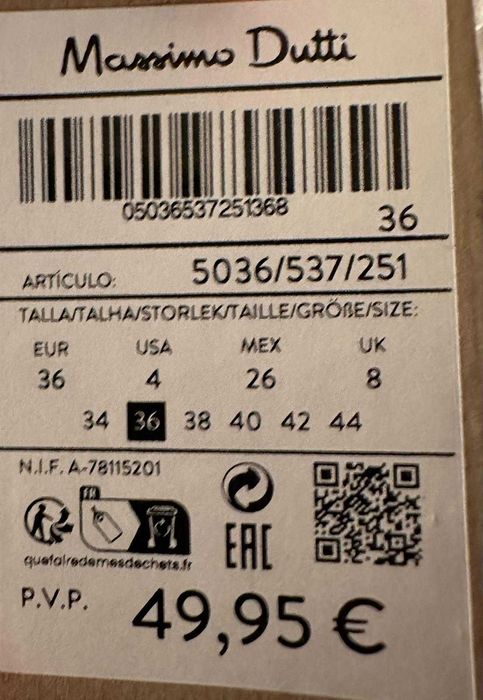 calças massimo dutti novas com etiqueta tamanho 36