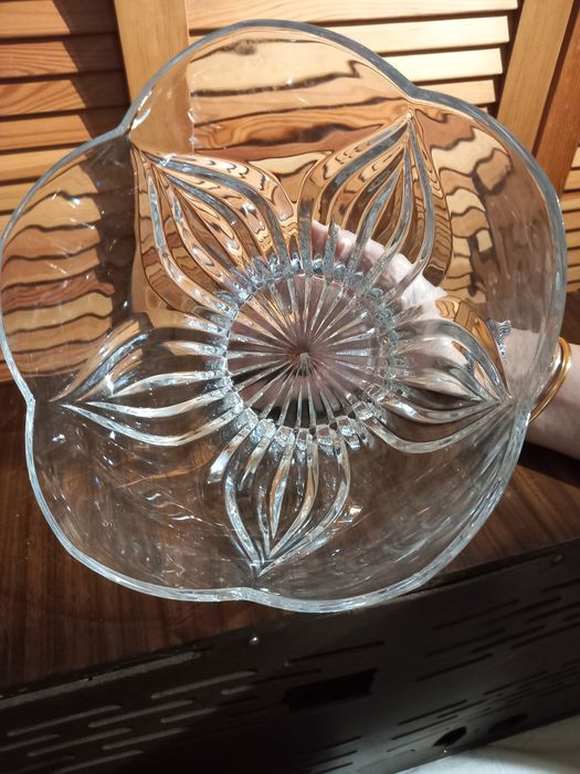 Taça lapidada em cristal