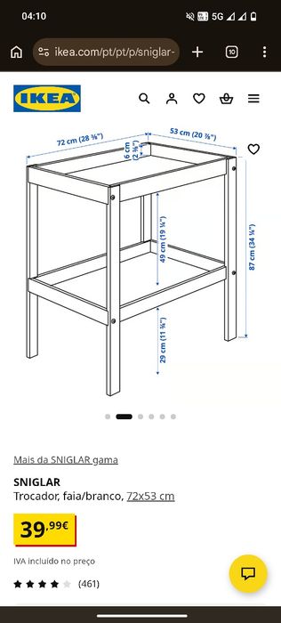 Muda fraldas IKEA