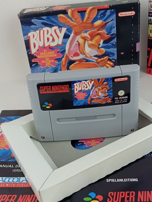 Bubsy super nintendo versão PAL