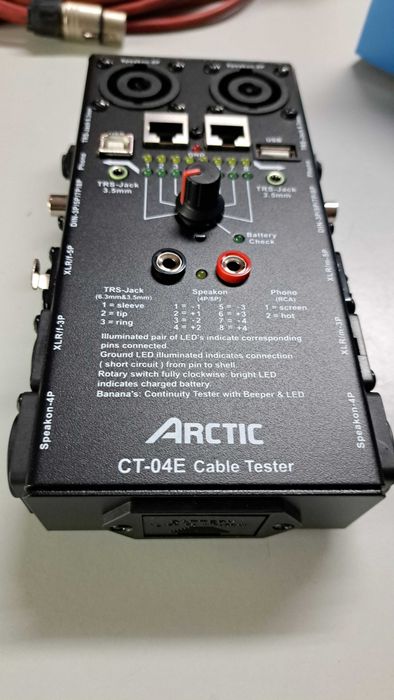 Cable tester Audio som cabos