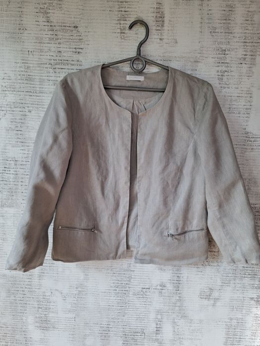 Krótki szary żakiet Promod