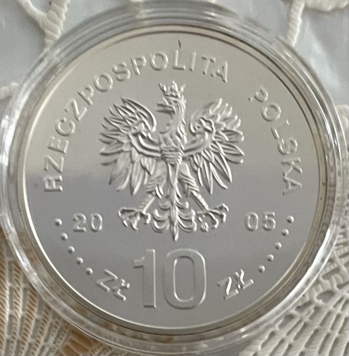 10 zł August II Mocny - półpostać 2005