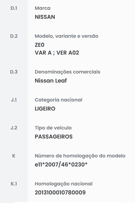 Nissa Leaf Iva Dedutível