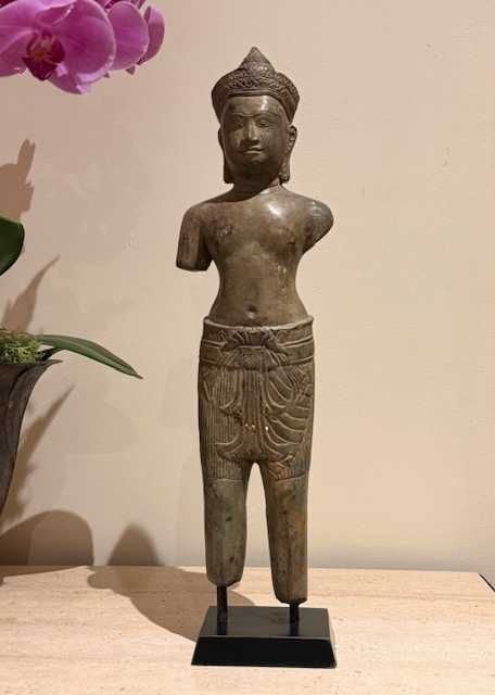 Estátua em Bronze estilo Império Khmer - Vishnu (3)