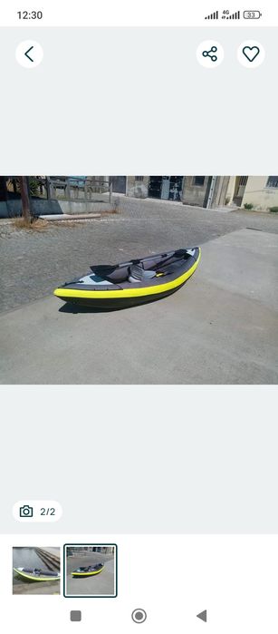 Kayak insuflável itiwit 1 pessoa com bomba e remo incluído