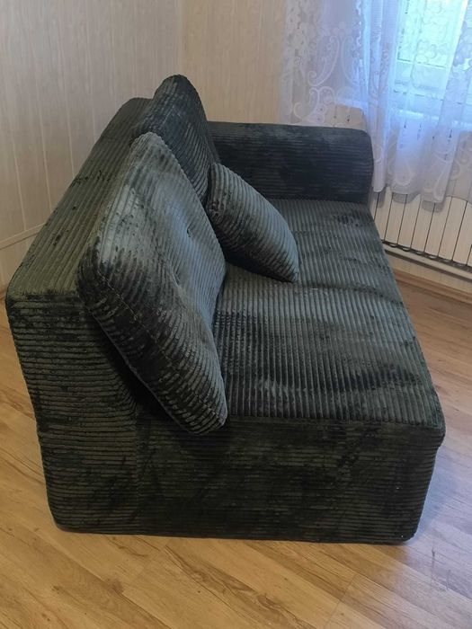 Sofa 150 cm Aksamit Zielona