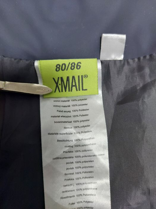 Spodnie przeciwdeszczowe X-Mail roz.80-86 podszewka śliska