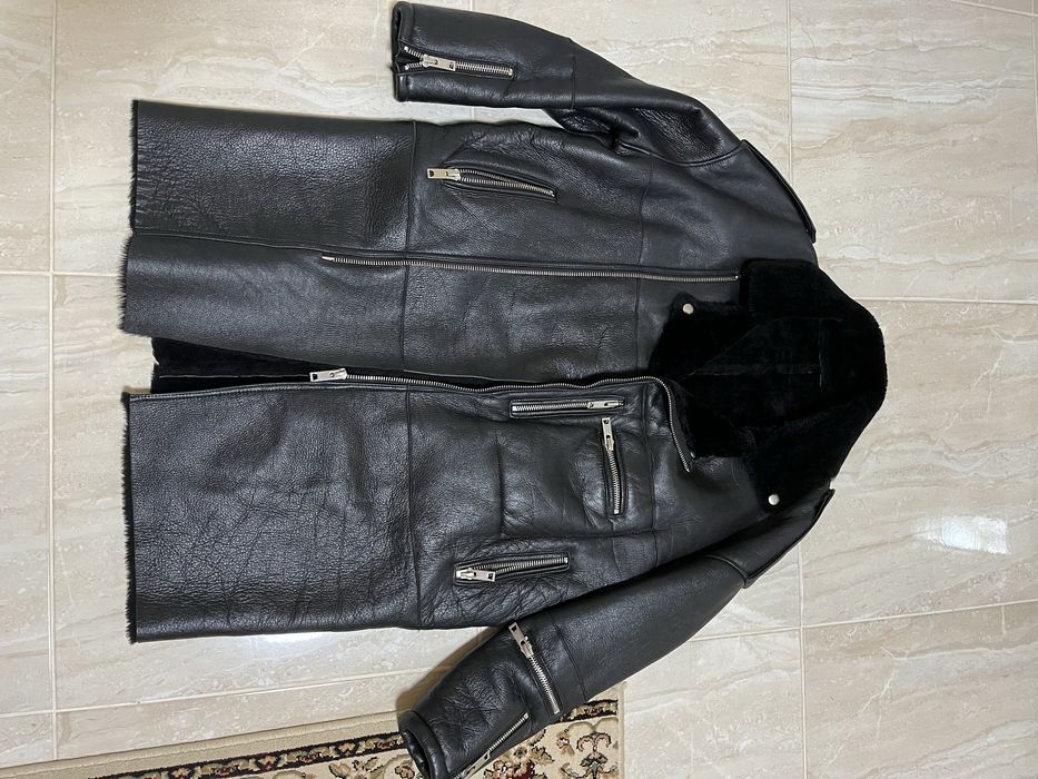 Дублянка натуральна M,L ,авіатор, косуха.Натуральная дубленка 44-46-48