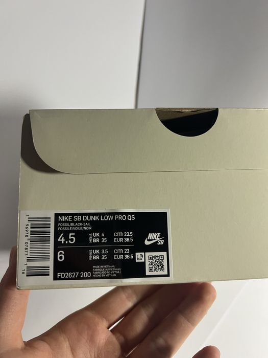 Nike dunk low sb x albino & preto 36,5