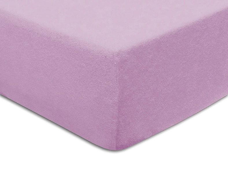 Prześcieradło frotte z gumką 140x200 kolor Wrzos