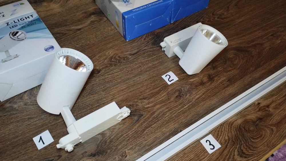 Трековые LED прожекторы светильники светодиодные Z-light 20W