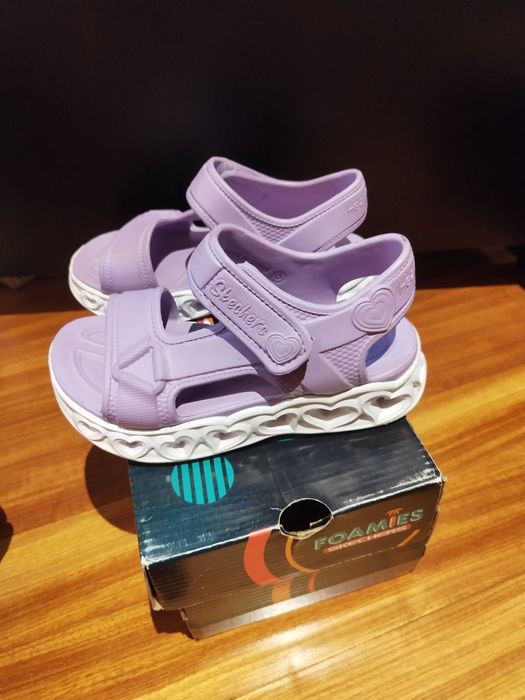 Sandálias Skechers S Lights Heart Lavender