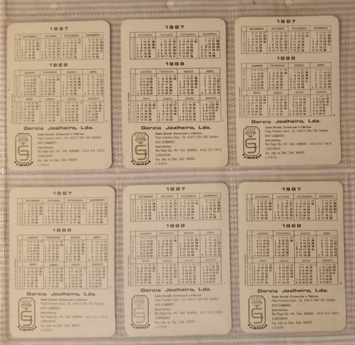 Ciclismo calendários de bolso