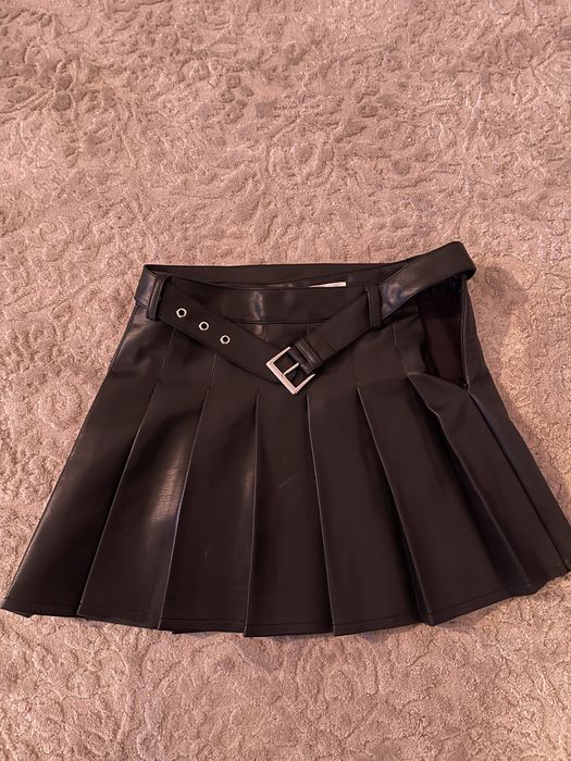 Спідниця юбка юбочка zara ідеал шкіряна
