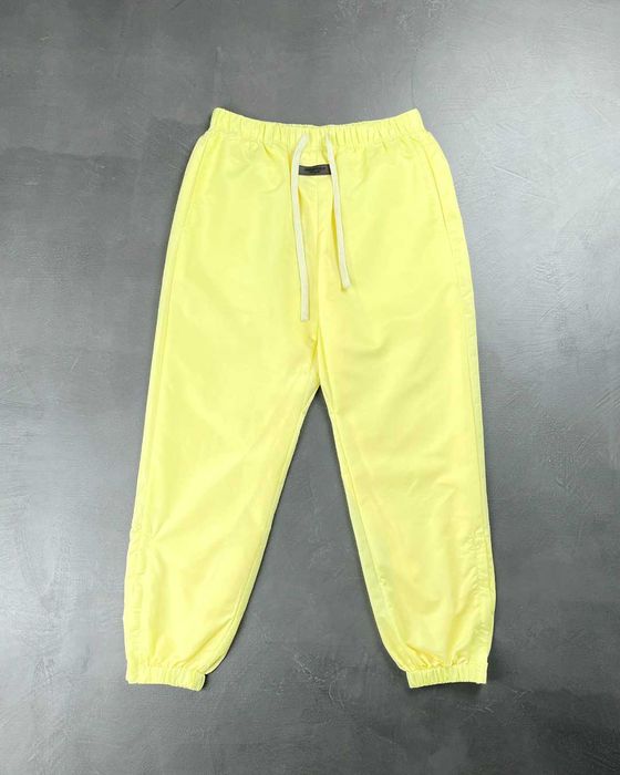 Штани Fear Of God Essentials Nylon Track Pants With Logo Yellow