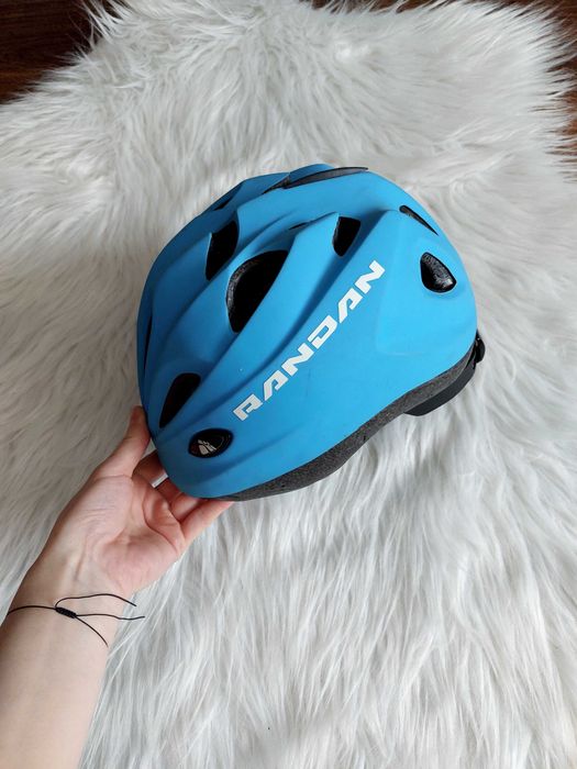 kask niebieski chlopiecy rowerowy regulowany meteor 48 - 52 cm
