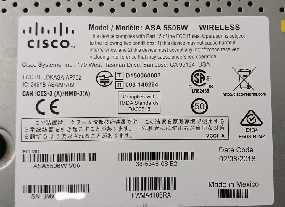Cisco ASA5506x-W