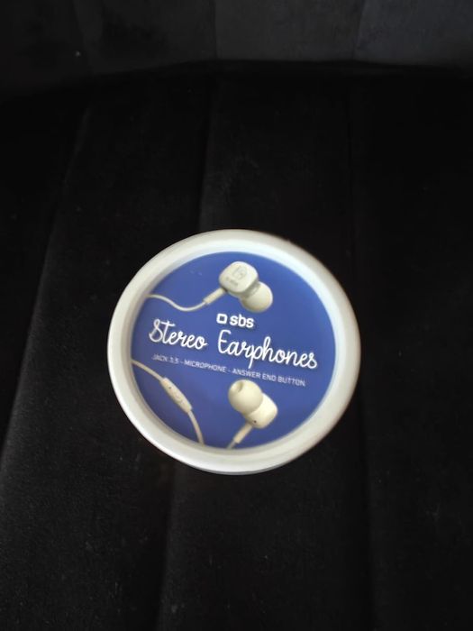 Nowe słuchawki dokanałowe SBS- Ice cream kolor biały