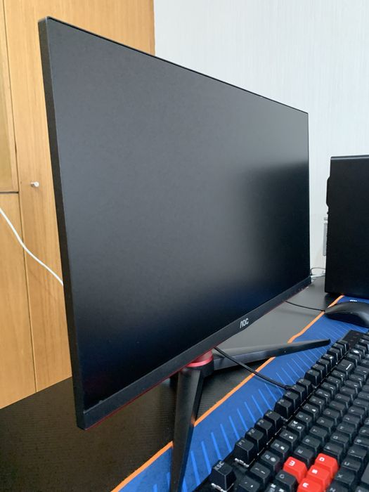 Pc gaming hp com monitor da AOC teclado da Omen e Rato Gaming