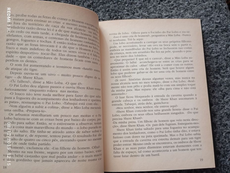 Livro ' O livro da selva "