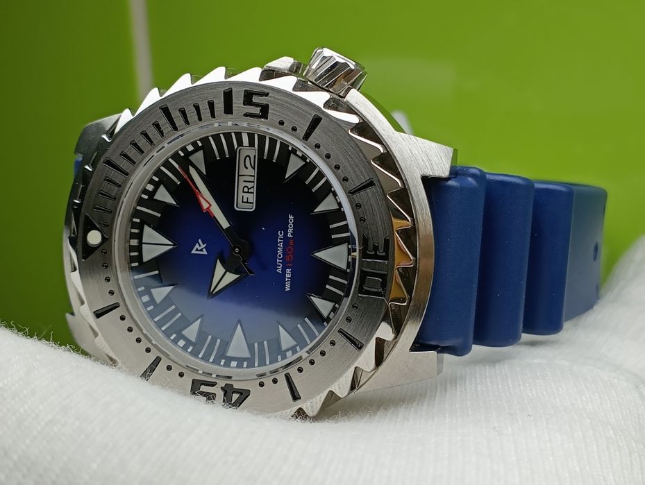 Годинник/часы наручний RDUNAE RETANGULA R5 Monster дайвер Seiko NH36A