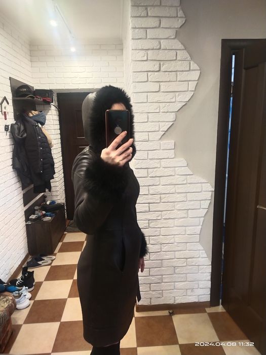 Продам шкіряну Дублянку 44р(S)