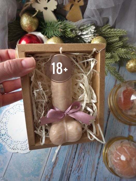 Мило або свічка ручної роботи 18+ Подарунок Член