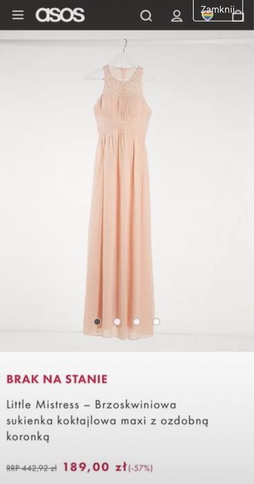 Wesele Piękna suknia Little Mistress r.36