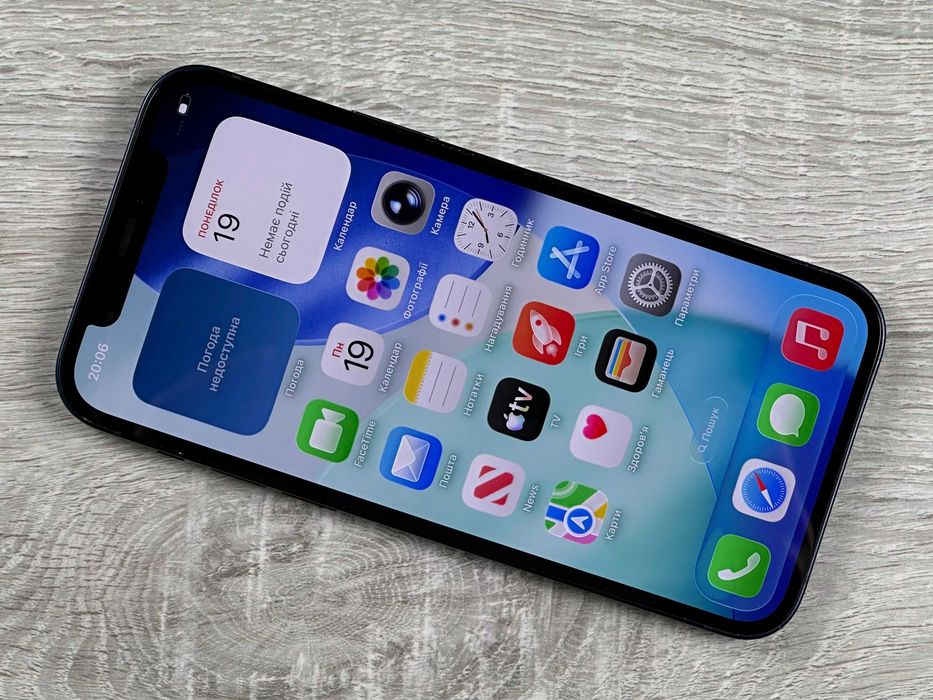 Apple iPhone 12 - 64GB - Black Neverlock ІДЕАЛ 100% АКУМУЛЯТОР #251