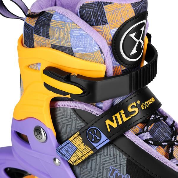 Na13810 łyżworolki twist żółte rozm. l(39-42) nils extreme