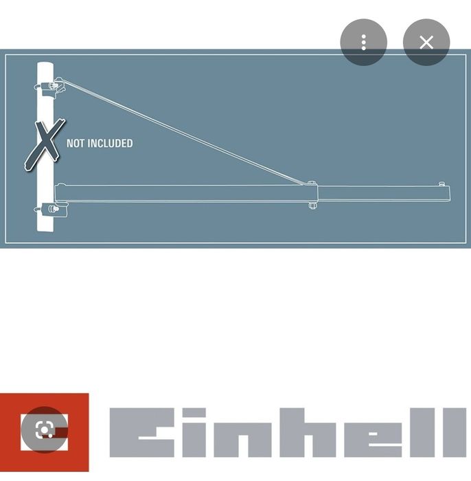 Guincho / Talha Elétrica 500kg Einhell com Braço de Suporte